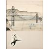 Image 10 : Three framed ink drawings of San Francisco.