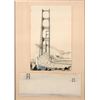 Image 14 : Three framed ink drawings of San Francisco.
