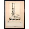 Image 3 : Three framed ink drawings of San Francisco.
