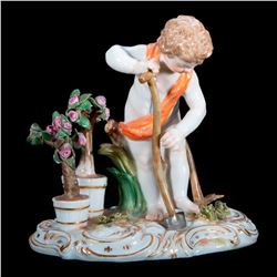 Meissen Cherub Gardener
