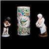 Image 1 : Continental Group Spill Vase and two figures.