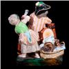 Image 4 : Two Meissen Style Figural Groups. Continental.