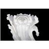 Image 2 : White Glass Floral Sculpture.