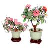 Image 1 : Two Chinese hardstone trees.