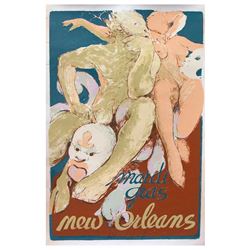 A New Orleans Mardi Gras poster.