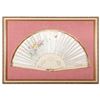 Image 1 : Two framed fans.