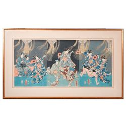 Toyokuni III (1785 - 1864). Japanese woodblock print