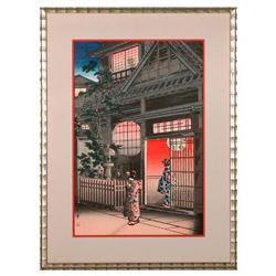 Two Japanese woodblock prints.