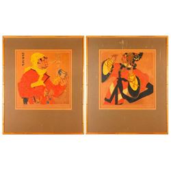 Pair of Tibetan prints.