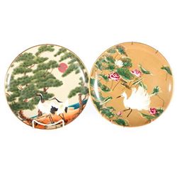 Set of 12 Japanese collectors plates.