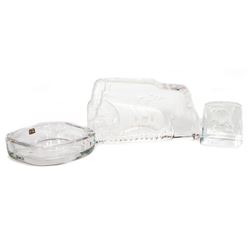 A Kosta, Sevres and art glass.