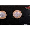 Image 2 : A lacquer tray with presidential coins.