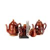 Image 2 : Five pieces of redware pottery.