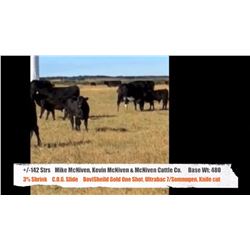 Kevin McNiven, Mike McNiven & McNiven Cattle Co.-Bigstone&Pollockville, AB  +/- Steers