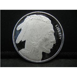 2009 .999 Silver Round Buffalo