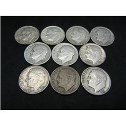 (10) Silver Dimes