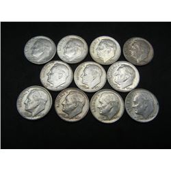 (11) Silver Dimes