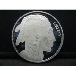 2009 .999 Silver Round Buffalo
