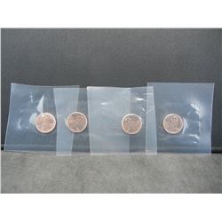 (4) 2018 D Lincoln Shield Cents