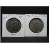 Image 1 : (2) 1972 D Ike Dollars