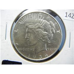 1934 D Peace Dollar