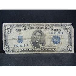 1934 C Five Dollar Silver Certificate