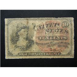 1863 Ten Cent Fractional note