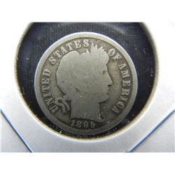 1895-S Barber 10c.  Good+.