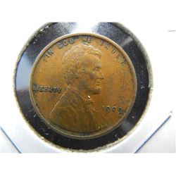 1909-VDB Lincoln 1c.  XF.