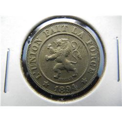 1894 Belgium 10 Centimes.
