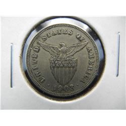 1902 Philippines 5 Centavos.