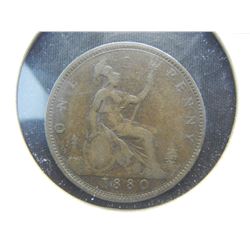 1880 Great Britain Penny.