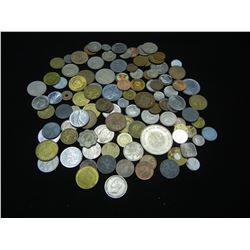 1 POUND FOREIGN COINS (POSSIBLE SILVER)