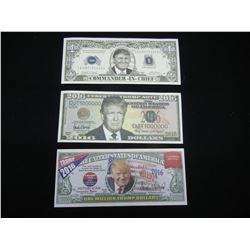 (3) TRUMP NOTES