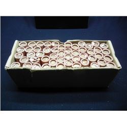 COMPLETE 50 roll box of 1960-D Sm date/Lg  date BU cents. 2,500 coins!!!
