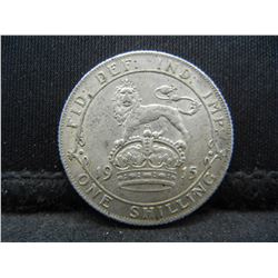 1915 Great Britain Shilling.