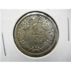 1925-F German Weimar Rep. 1 Mark. (SILVER!!)