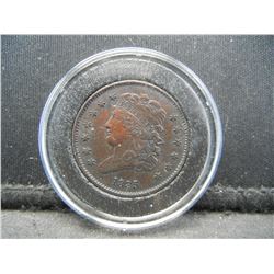 1835 1/2 cent. XF45.