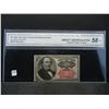 Image 1 : 1874 25 cent Note. AU58 Choice. Graded by CGS.