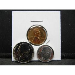 1955 GEM PROOF Penny, Nickel and Dime.