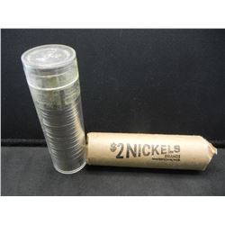 1954-D, 1963 BU Nickel rolls