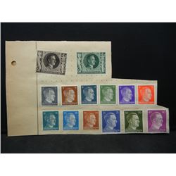 Famous German Leader stamp block.