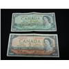 Image 1 : 1954 Canada $2, and $1