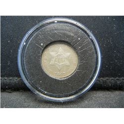 1852 3 cent silver
