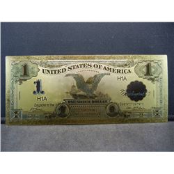 Black Eagle Silver Certificate 24K Gold Foil Note (NOT LEGAL TENDER)