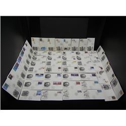 (50) 1st Day of Issue Vintage Stamped Envelopes