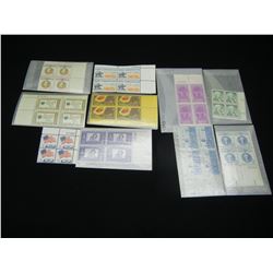 (10) Vintage Unused Plate Blocks United state Stamps