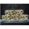 Image 1 : NOT REAL GOLD  (5) One Gram 100 Mills .999 Fine Gold Buffalo Collectors Bars CLAD