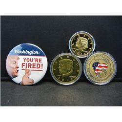 (3) Trump Medals, One Pin