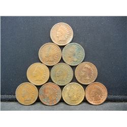 (10) Indian Head Cents